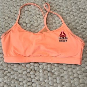 Rare Reebok CrossFit coral sports bra